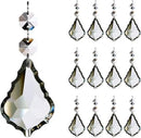 12pcs Crystal Chandelier Maple Leaf Prism Pendant Parts, 76mm Hanging Crystals Beads for Chandelier Wedding Decoration Clear by GreenHaven Gardens