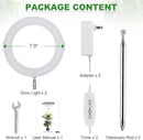 LORDEM Grow Light for Indoor Plants, 7.9" Full Spectrum LED Plant Grow Light, Height Adjustable Growing Lamp with Auto Timer 4H/8H/12H, 6 Dimmable Levels, Ideal for Indoor Large Tall Plants, 2 Packs by GreenHaven Gardens