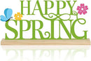 COCHIE Metal Happy Spring Sign, Spring Decorations for Home, Office, Shelf, Mantel, Indoor, Spring Flower Decor, Spring Butterfly Table Top Party Decoration (Spring) by CozyNest Decor