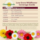 Outsidepride Low Growing Wildflower Seeds - 5 lbs Dwarf, & Short, Diverse Perennial & Annual Wild Flower Seed Mix with Long Bloom Season for Colorful Display That Thrives on All States by GreenHaven Gardens