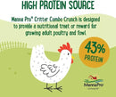 Manna Pro Farmhouse Favorites Critter Combo Crunch Poultry Treat - Protein Poultry Treat - Encourages Natural Foraging Behavior - 100% Natural Blend of Soldier Fly Larvae, Mealworms & Shrimp - 2lb Bag by GreenHaven Gardens