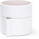 Phoenix Vine 6.5 Inch Self-Watering Planter Pot with Terracotta Insert, Deep Water Reservoir, and Ceramic-Alike BPA-Free Plastic Pot for Plant, Modern Planter for Houseplants, White, 53-A-S-1 by GreenHaven Gardens