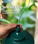 Bird Feeder for Outdoors: Squirrel Proof Bird Feeders, Gravity Sense Squirrel Proof Wild Bird Feeders for Finch Cardinal Chickadee, 4.8LB Large Capacity Hanging Birdfeeder by GreenHaven Gardens
