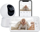ARENTI WiFi Baby Monitor, 5-inch Wireless Display, 1080p PTZ Camera, Free Smartphone App, Encrypted Connection, Lullaby, Super Night Vision, Auto Tracking, Temp Sensor, Support Local Storage(B2 Kit) by TinyTreasures Baby Boutique
