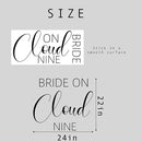 Bride On Cloud Nine Decal - Bride Shower Party Decorations, Wedding Engagement Bride-to-Be Bachelorette Party Supplies, Balloon Arch Background Wall Decor Cloud Sign Decal(Cloud Nine Decal) by TinyTreasures Baby Boutique