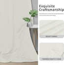 Easy-Going Blackout Door Curtains for Bedroom, Solid Thermal Insulated Grommet and Noise Reduction Window Drapes, Room Darkening Curtains for Living Room, 1 Panel (100x96 in, Ivory) by CozyNest Decor
