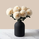 Large Kiku Flower Beige 10 Stems, Silk Flowers Bulk Boho Bouquet, Large Artificial Flowers, Tall Flowers With Long Stems, Realistic faux flowers Neutral Home Decor, Flores Artificiales Para Decoracion by CozyNest Decor