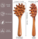 Wooden Trigger Point Massage Tool,Sandalwood Comb Head Massager,Gua Sha Comb Tool for Headache,Back,Neck,Shoulder Relaxation by CozyNest Decor