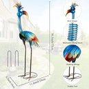 DREAMSOUL 30" Tall Bird Garden Statues Metal Standing Bird Outdoor Statues, 3D Funny Statue for Garden Patio Lawn by GreenHaven Gardens