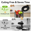Cold Press Juicer, Slow Masticating Juicer Machines for Whole Vegetable and Fruit, 4.3" Feed Chute, BPA Free, Quiet Easy Clean Juicer to Unlock Fresh & Nutritious Juices (Black) by CozyNest Decor