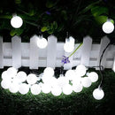 Globe Ball Fairy Lights, 50 LEDs 23ft/7M Solar Led Globe String Lights Waterproof with Two Lighting Modes for Garden Outdoor Party Christmas Decoration (Cold White) by GreenHaven Gardens