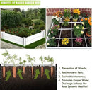 Raised Garden Bed Kit 4'x4' Outdoor Above Ground Planter Box for Growing Vegetables Flowers Herbs, DIY Gardening, Whelping Pen and More, Screwless White Vinyl Garden Bed with Grid by GreenHaven Gardens