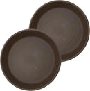 The HC Companies Flower Pot Saucers - Plastic Plant Saucer for Outdoors & Indoors - Traditional Design Plant Pot Trays for Water Drainage - Durable & Stylish Round Plant Tray (16-inch Clay) by GreenHaven Gardens