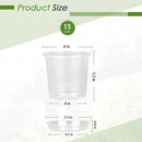 4/5/6/7 Inch Clear Nursery Pots for Plants with Sacuers 15 Pack, Plastic Flower Pots with Drainage Holes, Variety Pack Seedlings Garden Pot for Indoor Outdoor (6 inch) by GreenHaven Gardens