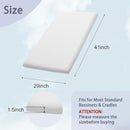 Lisara Bassinet Mattress, 41" x 29" Dual Sided Gel Memory Foam Mattress with Waterproof, Removable and Breathable Ice Silk Cover, Fit for 4moms Breeze Plus Portable Playard by TinyTreasures Baby Boutique
