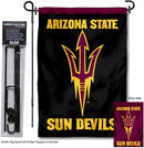 College Flags & Banners Co. Arizona State Sun Devils Black Garden Flag with Pole Stand Holder by GreenHaven Gardens