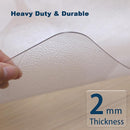 Clear Pebble Patterned Refrigerator Mat, 2mm PVC Anti-Slip Floor Protector, Scratch & Moisture Resistant, Floor Protection for Under Refrigerator (36x36 inch) by TinyTreasures Baby Boutique
