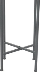 Deco 79 CosmoLiving by Cosmopolitan Metal Round Planter with Removable Stand, 13" x 13" x 42", Gray by GreenHaven Gardens
