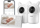 ieGeek Baby Monitor with 2 Cameras, Split-Screen Video Baby Monitor with Audio and 1080P Camera 4.3" Screen - Night Vision, Two-Way Talk, Cry & Motion Detection, Pan-Tilt-Zoom via Screen and Free APP by TinyTreasures Baby Boutique