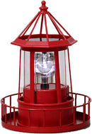 LED Solar Powered Lighthouse, 360 Degree Rotating Lamp Courtyard Decoration Waterproof Garden Smoke Towers Statue Lights for Outdoor Patio Garden Pathway by GreenHaven Gardens