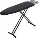 Ironing Board Full Size, RAINHOL 54"x13" Heavy Duty Compact Ironing Board with Iron Rest, Heat Resistant Cover with Ultra Thick Padding, Height Adjustable Sturdy Iron Stand, Black by CozyNest Decor