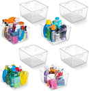 ClearSpace Clear Plastic Storage Bins – XL 8 Pack Perfect Kitchen or Pantry Organization Fridge Organizer and Storage Bins, Cabinet Organizers by CozyNest Decor