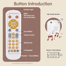 Nueplay Baby TV Remote Control Toy with Light and Sound, Toddler Realistic Controller with 3 Languages, Early Educational Learning Musical Toys, Preschool Infant Boys Girls 6, 12, 18 Months, White by TinyTreasures Baby Boutique