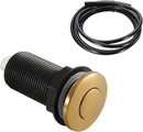 RQYEKDO Garbage Disposal 2.5" Air Switch Kitchen Sink Top Long Stainless Steel Polished Nickel Long for Food and Waste Disposal On/Off Air Button Parts Gold by CozyNest Decor