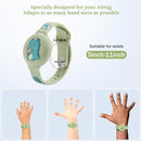 R-fun Waterproof Air Tag Bracelets[2 Pack] Compatible with Apple Air Tag Finders with Cartoon Pattern,Anti Lost GPS Item Finders Case Cover,Green Dinosaur/Blue Shark by TinyTreasures Baby Boutique
