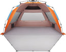 Oileus XX-Large Beach Tent Sun Shelter for 5-6 Person Portable Sun Shade Instant Pop Up Tent for Beach with Carrying Bag, Stakes, 6 Sand Pockets, Anti UV for Fishing Hiking Camping, Waterproof by TinyTreasures Baby Boutique