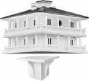 Clubhouse Bird House with Decorative Post Mounting Bracket by GreenHaven Gardens