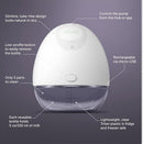 Elvie - Single, Wearable Breast Pump w/App - The Smallest & Quietest - Portable - Hands Free & Discreet - Automated w/Four Personalized Settings - Includes 3 Sets of Breast Shields by TinyTreasures Baby Boutique