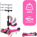 GLAMUP Kids Scooter, 2-in-1 Folding Kick Scooters, Adjustable Height, Safety Lock, 3 Wheel Kick Scooter for Boys and Girls Ages 3-14 by TinyTreasures Baby Boutique