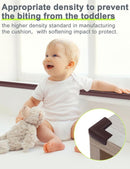 Foam Corner Protector Edge and Corner Guard, with 12.5 feet Length Foam Safety Bumpers, Baby Proofing Safety Table Corner Protectors (Coffee 12.5ft) by TinyTreasures Baby Boutique