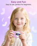 Digital Camera, 44MP FHD 1080P, 16X Zoom, 32GB SD Card, Compact Camera for Kids Teens Adults, Purple by TinyTreasures Baby Boutique