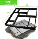 CJGQ 20"x20"x1.8" Plus Size Walk Maker Reusable Concrete Path Maker Molds Stepping Stone Paver Lawn Patio Yard Garden DIY Walkway Pavement Paving Moulds (8-Grid) by GreenHaven Gardens