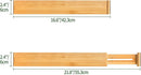 VaeFae Adjustable Bamboo Drawer Dividers, Expandable Drawer Organizer for Kitchen, Bedroom, Bathroom, Dresser and Office, 6-Pack by TinyTreasures Baby Boutique