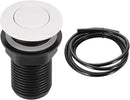 RQYEKDO Garbage Disposal Air Switch Kitchen Sink Top Long Stainless Steel Brushed Nickel Long 32mm/1.26 inch for Food and Waste Disposal On/Off Air Button Parts by CozyNest Decor