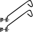 2 Packs 11 inches Fence Deck Hook Rail Hook Hanging Hook Mounting Kit Heavy Duty Bird Feeder Hook Decorative Hook Hanger for Bird Feeders Planters Suet Baskets Lanterns on Balcony Porch Railing Fence by GreenHaven Gardens