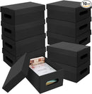 10PCS Photo Storage Box for 4"x6" Photos,10.2“ x 6.5“ x 4.7“ Picture Box Store and Protect Pictures,Documents Black by TinyTreasures Baby Boutique