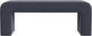 Modern Arch Channel Bedroom Bench Ottoman, 48" Entryway Bench and Shoe Rack, Soft Cushion Bench for Bedroom End of Bed, Ottoman Bench for Living Room, Bedroom, Entryway (Beach Blue Velvet)