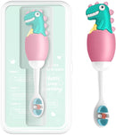 Kids Manual Toothbrush, Ultra-Soft Kids Toothbrush for Sensitive Teeth & Gums, Gentle Toddler & Children's Brush with 10000 Bristles Travel-Friendly Design for Ages 2-7 (Pink) by TinyTreasures Baby Boutique