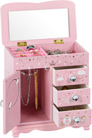 Children Jewelry Box For Girls Pink Princess Castle Girls Little Girl Birthday Christmas girl jewelry box by TinyTreasures Baby Boutique
