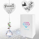 Memorial Gifts for Loss of Grandma, Sympathy Gifts for Loss of Grandma, Grandma in Heaven Memorial Crystal Suncatcher for Window Home Decor (Grandma) by GreenHaven Gardens