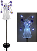 Solar Angels for Cemetery, Fairy Angel Solar Powered Fairy Waterproof Light, 2pcs LED Outdoor Decorative Light, Grave Decorations for Cemetery, Solar Lights for Outside Gardening Supplies by GreenHaven Gardens