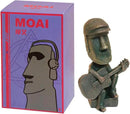 Moai Statue Decor - 6 Inch Easter Island Oranment Resin Stone Decoration for Room Accessories Antique Sculpture for Office Desktop (Play The Guitar) by CozyNest Decor