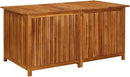 vidaXL Wooden Outdoor Storage Box with Gas-Lift Lid – Patio Deck Chest with Zippered Waterproof Bag for Garden Bench, Pool, Porch, Trunk, Cabinet, Teak Look – Brown, 59.1"x31.5"x29.5" by CozyNest Decor