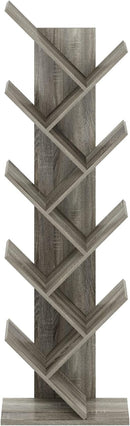 Furinno Tree Bookshelf 9-Tier Floor Standing Tree Bookcase, French Oak by TinyTreasures Baby Boutique