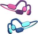 2 Pack Kids Headphones, Bluetooth 5.2 Air Conduction Open Ear Headphones, 85dB Volume Limiting, Stereo Sound with Mic, IPX5 Waterproof, 20H Playtime-Blue Purple by TinyTreasures Baby Boutique