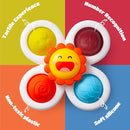 LiKee Strong Suction Cup Fidget Rotating Sensory Bath Toys for Baby, Airplane Car Travel Table & Window Toys for Toddler Boys and Girls, 6+ Months by TinyTreasures Baby Boutique